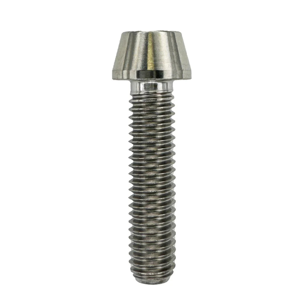 M5 x 25mm tapered head titanium bolt 