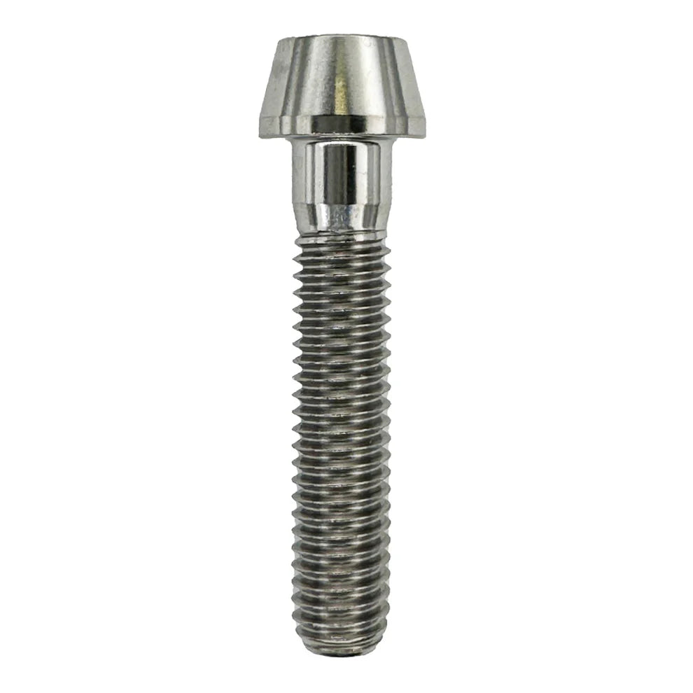 M5 x 30mm tapered head titanium bolt 